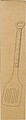 Stainless steel barbecue spatula Saphira, brown