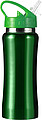 Stainless steel bottle (600 ml). With plastic cap and foldable drinking spout.