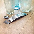Stainless steel bottle opener, matt silver