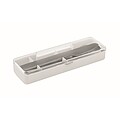Stainless steel cutlery set, white