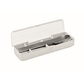 Stainless steel cutlery set, white