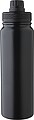 Stainless steel double walled bottle (800 ml), black