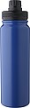 Stainless steel double walled bottle (800 ml), cobalt blue