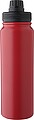Stainless steel double walled bottle (800 ml), red