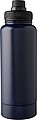 Stainless steel double-walled drinking bottle 1000 ml Nathaniel, blue