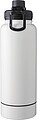 Stainless steel double-walled drinking bottle 1000 ml Nathaniel, white