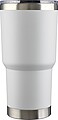Stainless steel double-walled drinking mug 590 ml Arnold, white