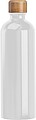 Stainless steel drinking bottle with carabiner, 750ml, white