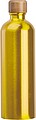 Stainless steel drinking bottle with carabiner, 750ml, yellow