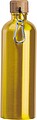 Stainless steel drinking bottle with carabiner, 750ml, yellow