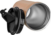 Stainless steel drinking cup, 350ml, beige