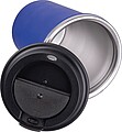 Stainless steel drinking cup 350ml, blue