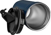 Stainless steel drinking cup, 350ml, dark blue