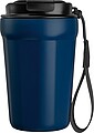 Stainless steel drinking cup, 350ml, dark blue