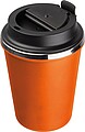 Stainless steel drinking cup 350ml, orange