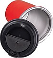 Stainless steel drinking cup 350ml, red