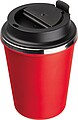 Stainless steel drinking cup 350ml, red