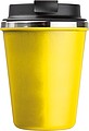 Stainless steel drinking cup 350ml, yellow