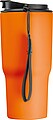 Stainless steel drinking cup, 550ml, orange