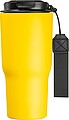 Stainless steel drinking cup, 550ml, yellow