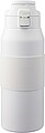 Stainless steel dubble-walled drinking bottle 800 ml Katie, white