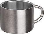Stainless steel espresso cup 80ml, grey