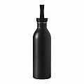 Stainless steel flask, black