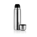 Stainless steel flask, silver