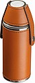Stainless steel hip flask with 2 pins