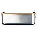 stainless steel lunchbox with bamboo lid