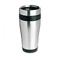 Stainless steel mug, black