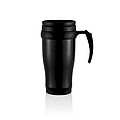 Stainless steel mug, black