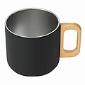 Stainless steel mug, black