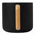 Stainless steel mug, black
