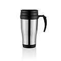 Stainless steel mug, silver