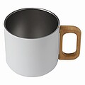 Stainless steel mug, white