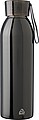 Stainless steel single-walled drinking bottle 650 ml Cindy, black