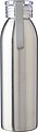 Stainless steel single-walled drinking bottle 650 ml Cindy, silver