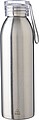 Stainless steel single-walled drinking bottle 650 ml Cindy, silver