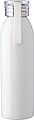 Stainless steel single-walled drinking bottle 650 ml Cindy, white