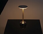 Stainless steel table lamp, grey