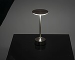 Stainless steel table lamp, grey