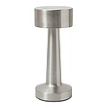 Stainless steel table lamp, silver