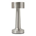 Stainless steel table lamp, silver