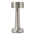 Stainless steel table lamp, silver