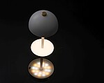 Stainless steel table lamp, white