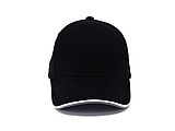 STAN six panel cap, black