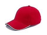STAN six panel cap, red