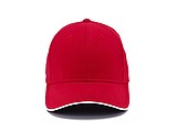 STAN six panel cap, red
