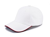STAN six panel cap, white